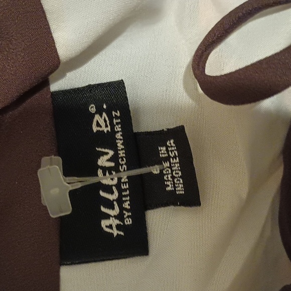 Allen B by Allen Shwartz Asymptomatic Butterfly Floral Handkerchief Dress A26 - Picture 2 of 6